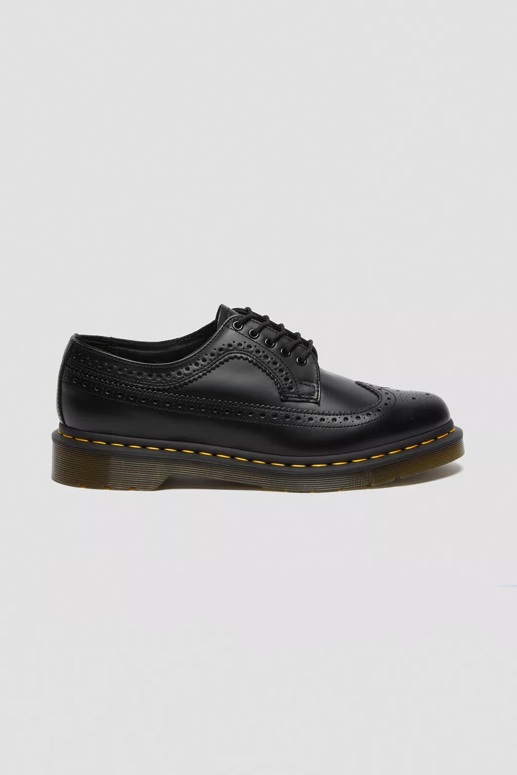 3989 Yellow Stitch Smooth Leather Brogue Shoes - Main Image