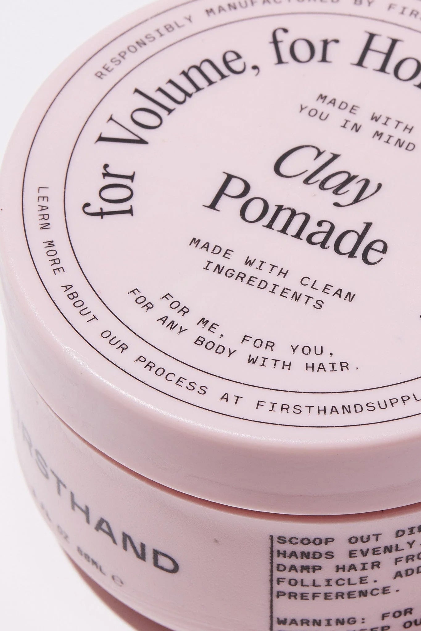 Clay Pomade Grooming Firsthand Supply   