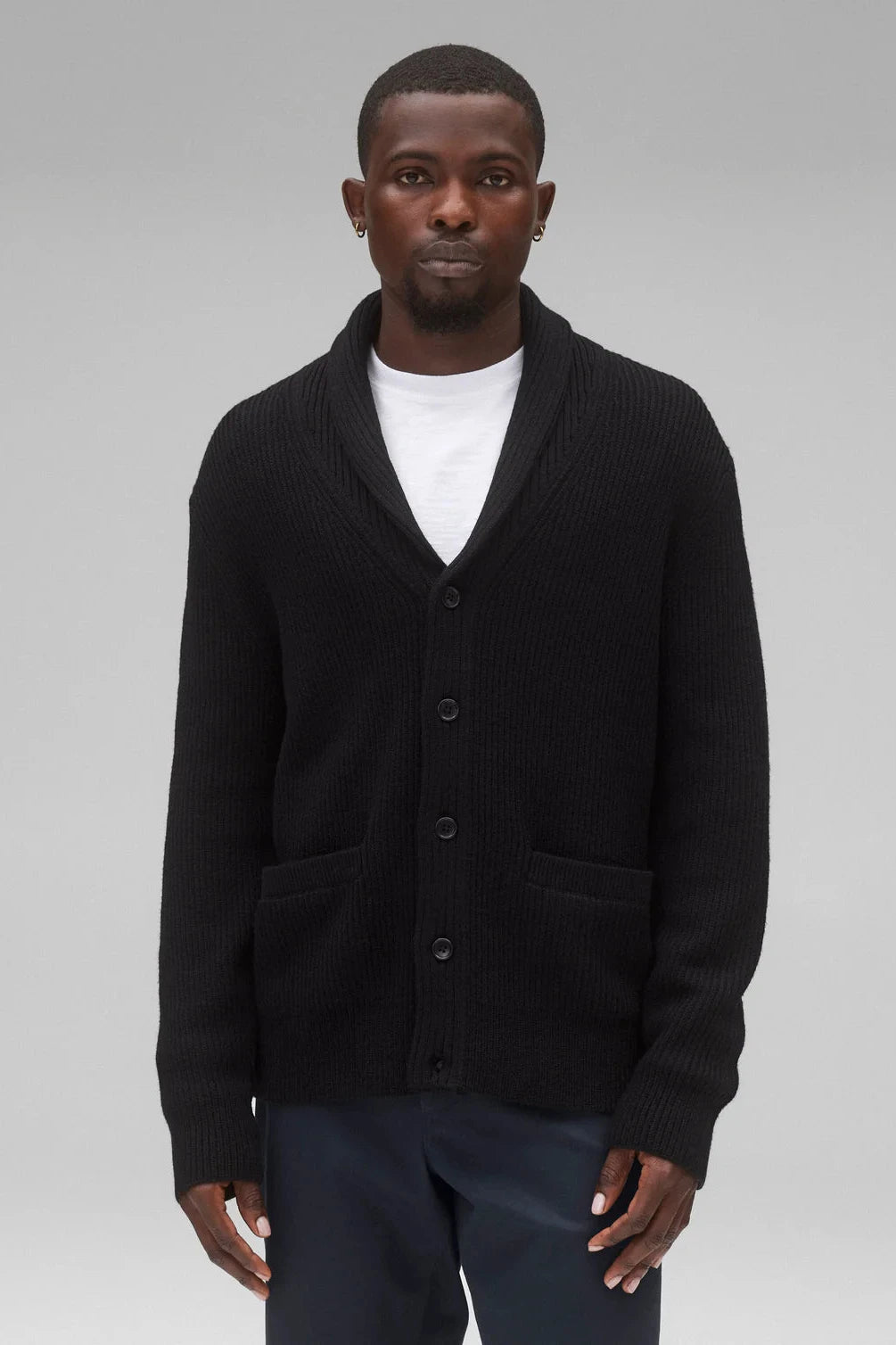 Merino Rib Vinny Shawl Cardigan Sweaters Reigning Champ