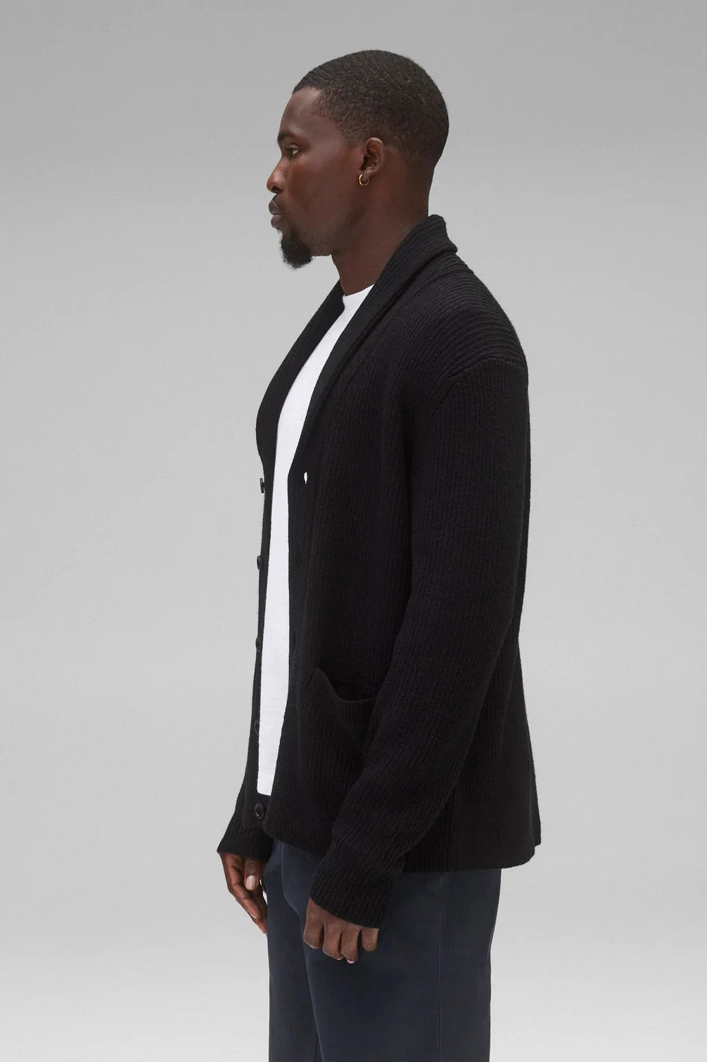Merino Rib Vinny Shawl Cardigan Sweaters Reigning Champ