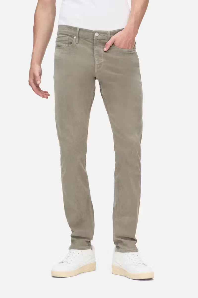 L'Homme Slim Brushed Twill Pants FRAME   