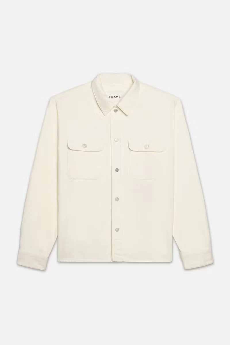 Textured Terry Overshirt Shirts FRAME   