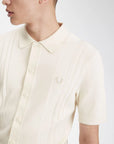 Button Through Knitted Shirt Shirts Fred Perry   