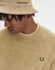 Towelling Crew Neck Sweatshirt Sweaters & Knits Fred Perry   