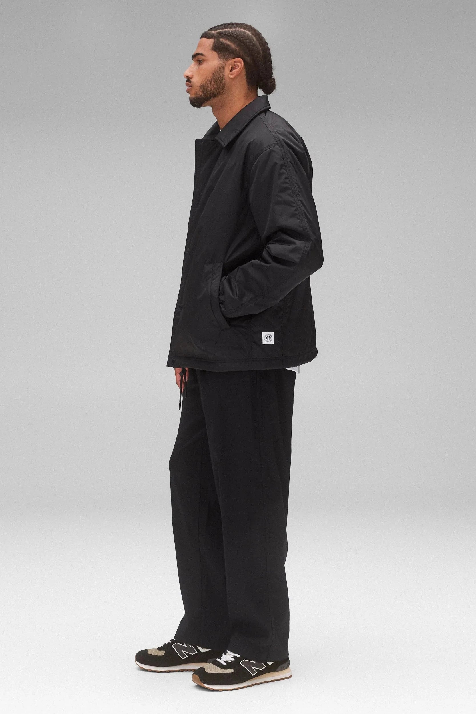Econyl Satin Nylon Coach’s Jacket Jackets Reigning Champ
