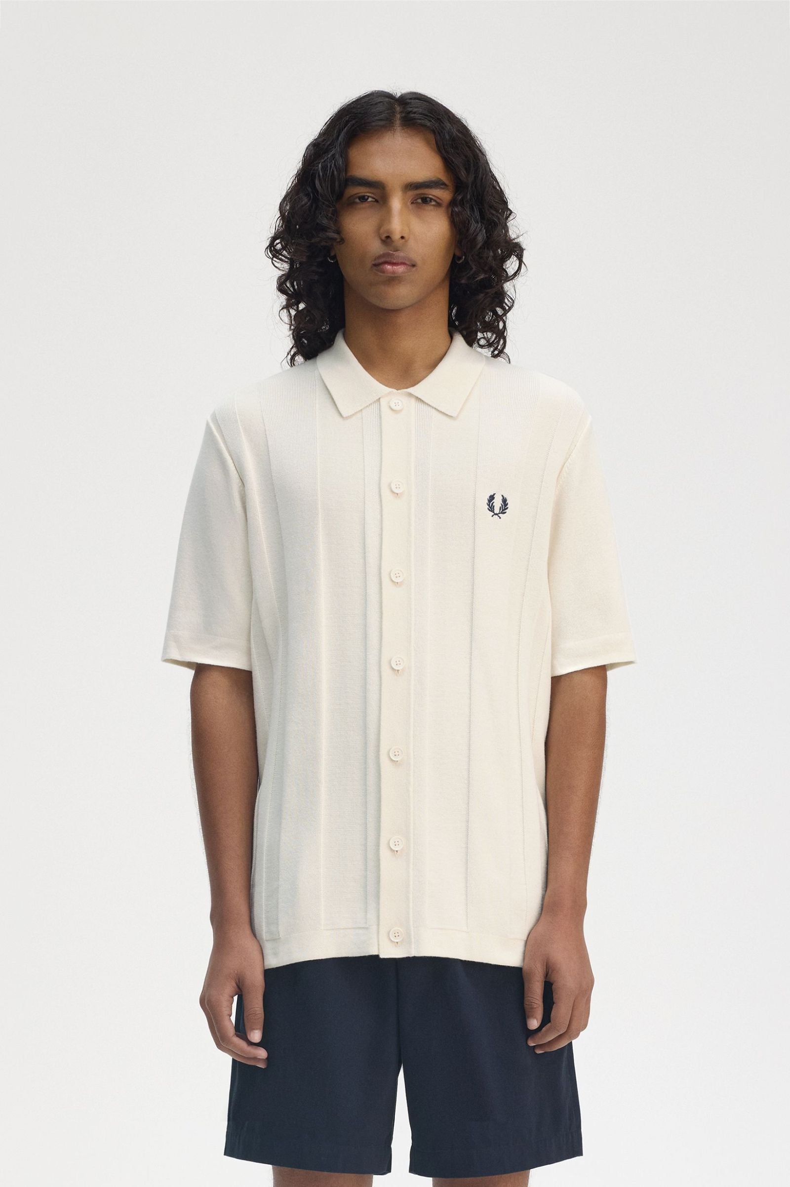 Button Through Shirt Shirts Fred Perry