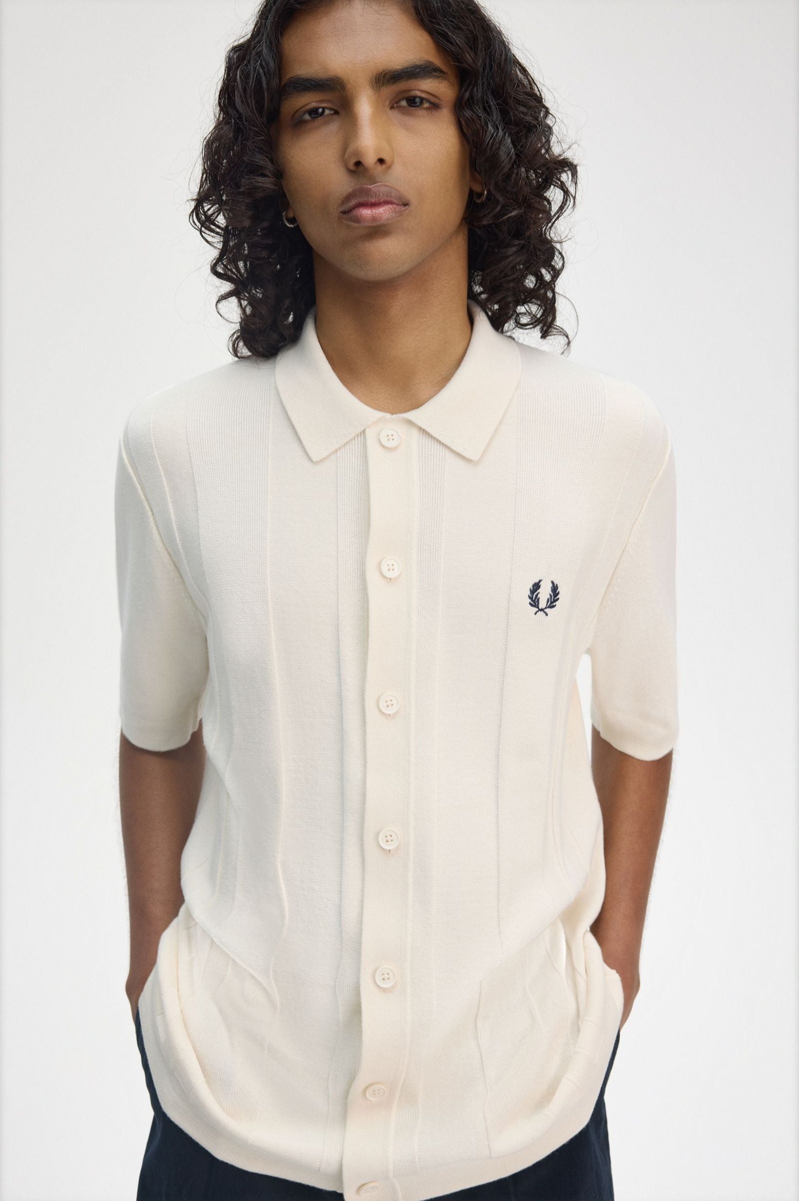 Button Through Shirt Shirts Fred Perry