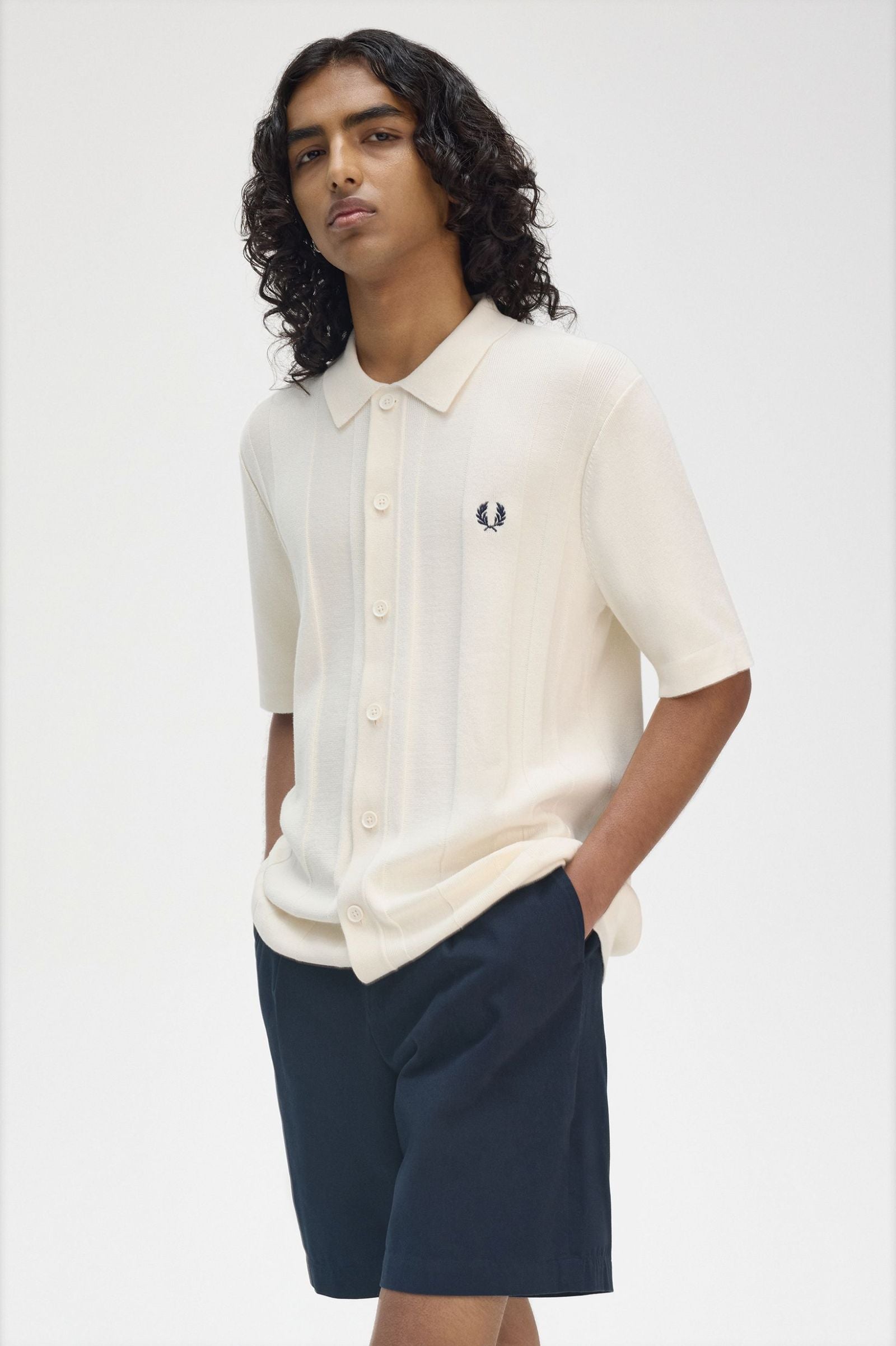 Button Through Shirt Shirts Fred Perry