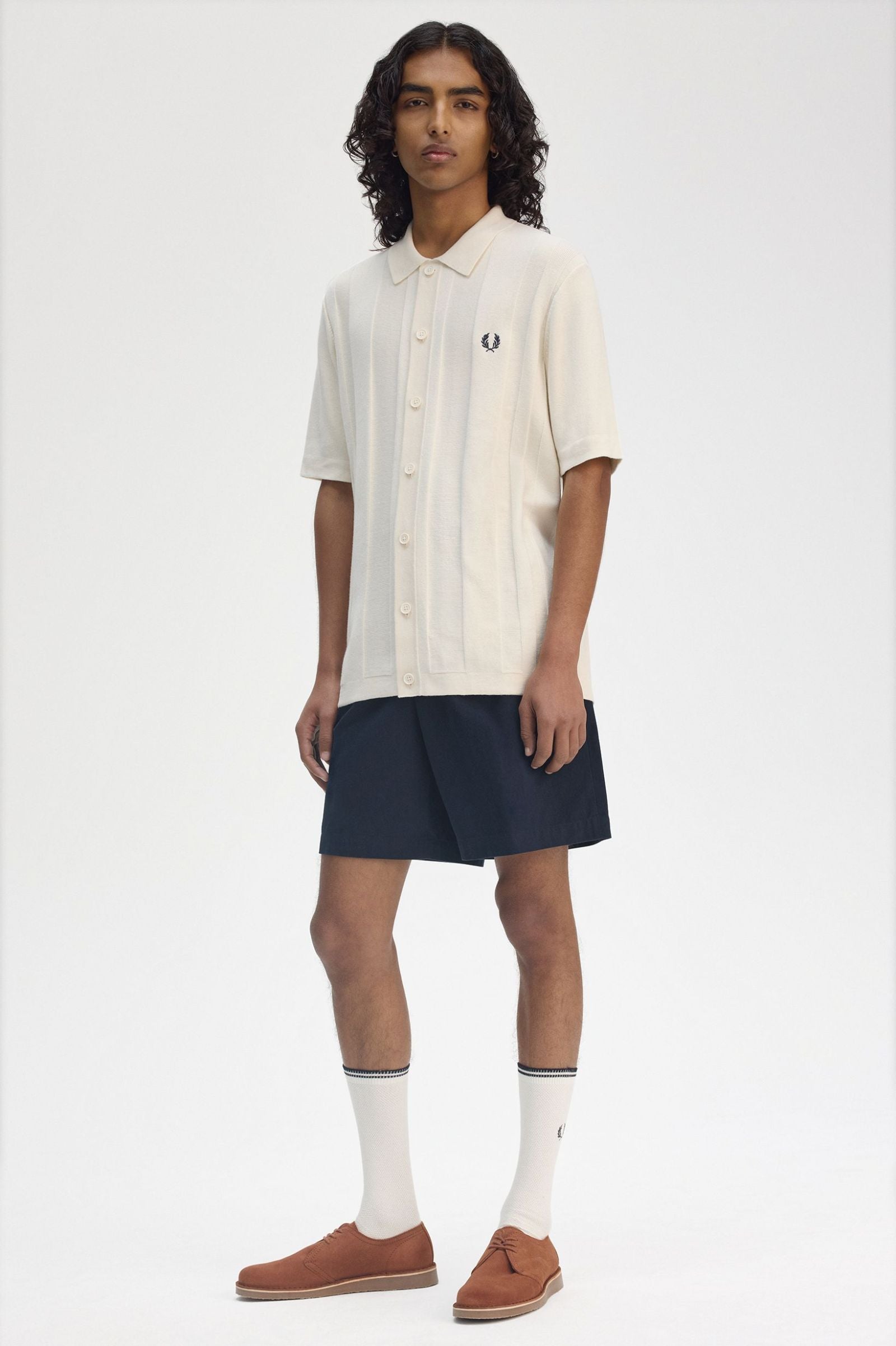 Button Through Shirt Shirts Fred Perry