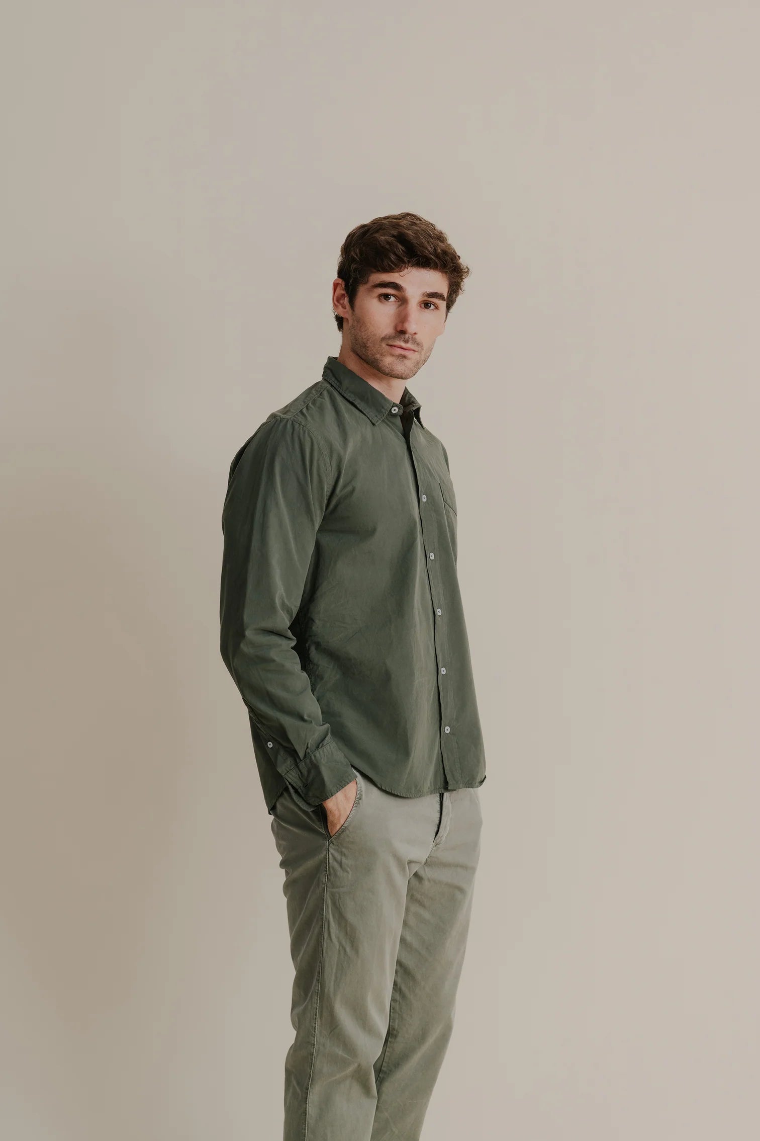 Poplin Standard Shirt Shirts Save Khaki United