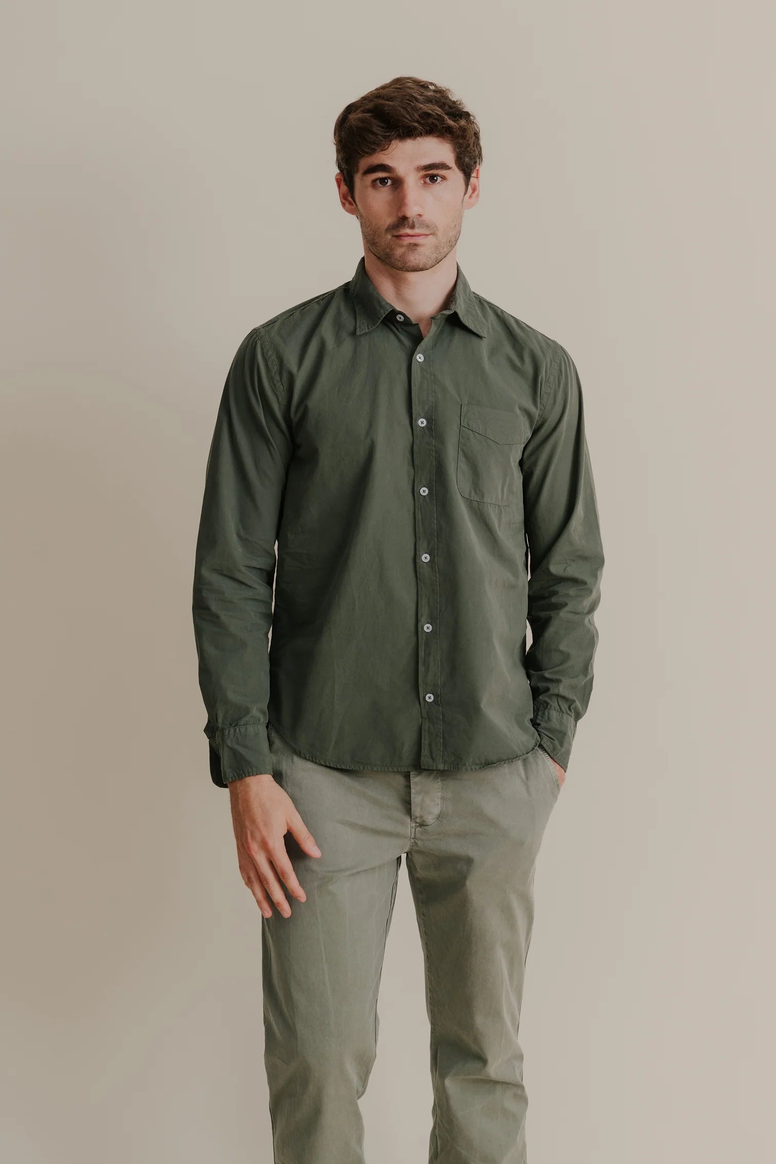 Poplin Standard Shirt Shirts Save Khaki United