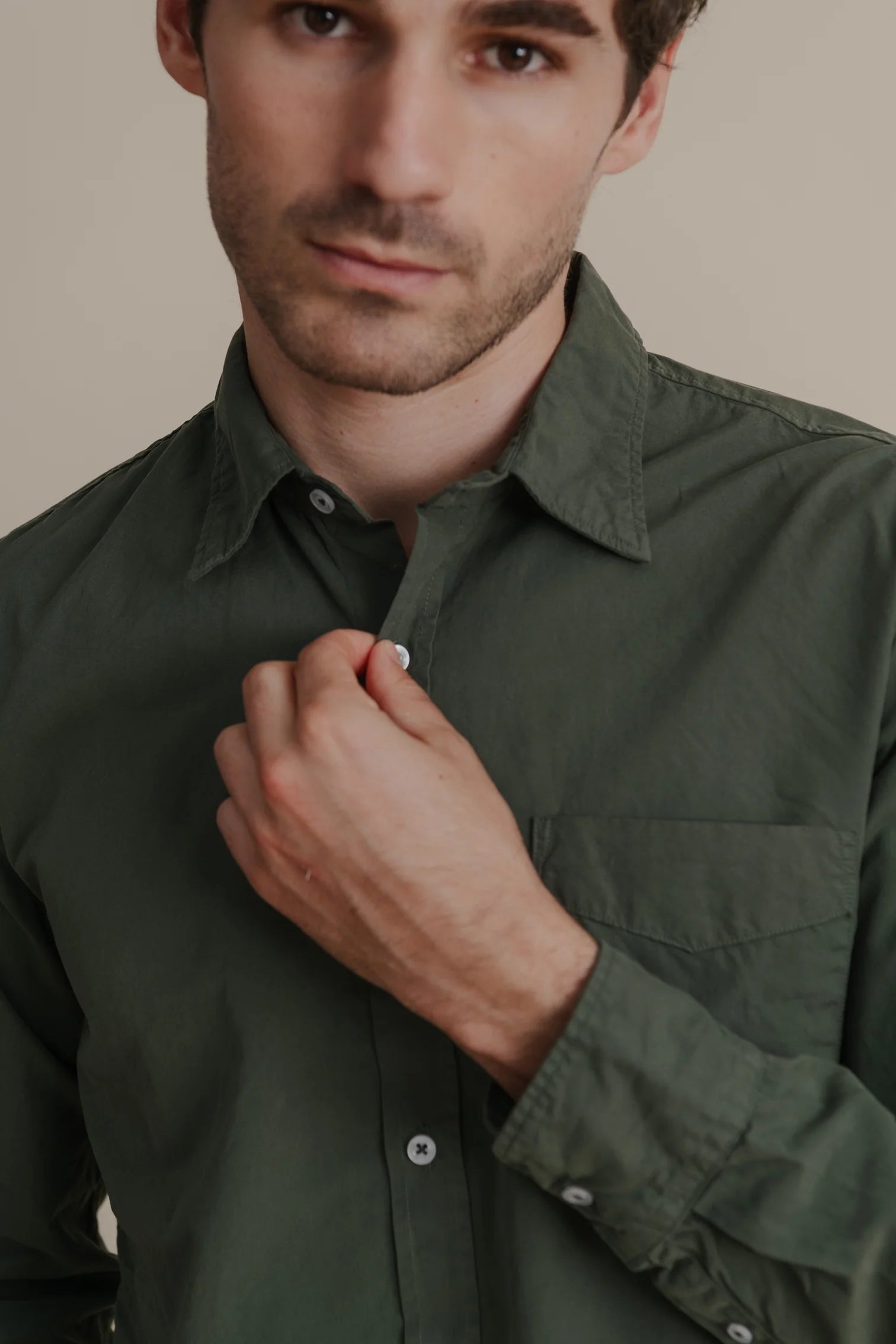 Poplin Standard Shirt Shirts Save Khaki United