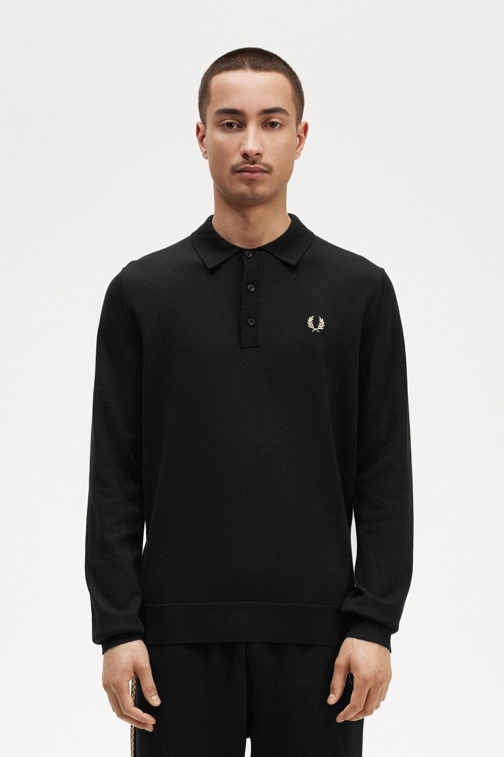 Long Sleeve Knitted Shirt Polos Fred Perry