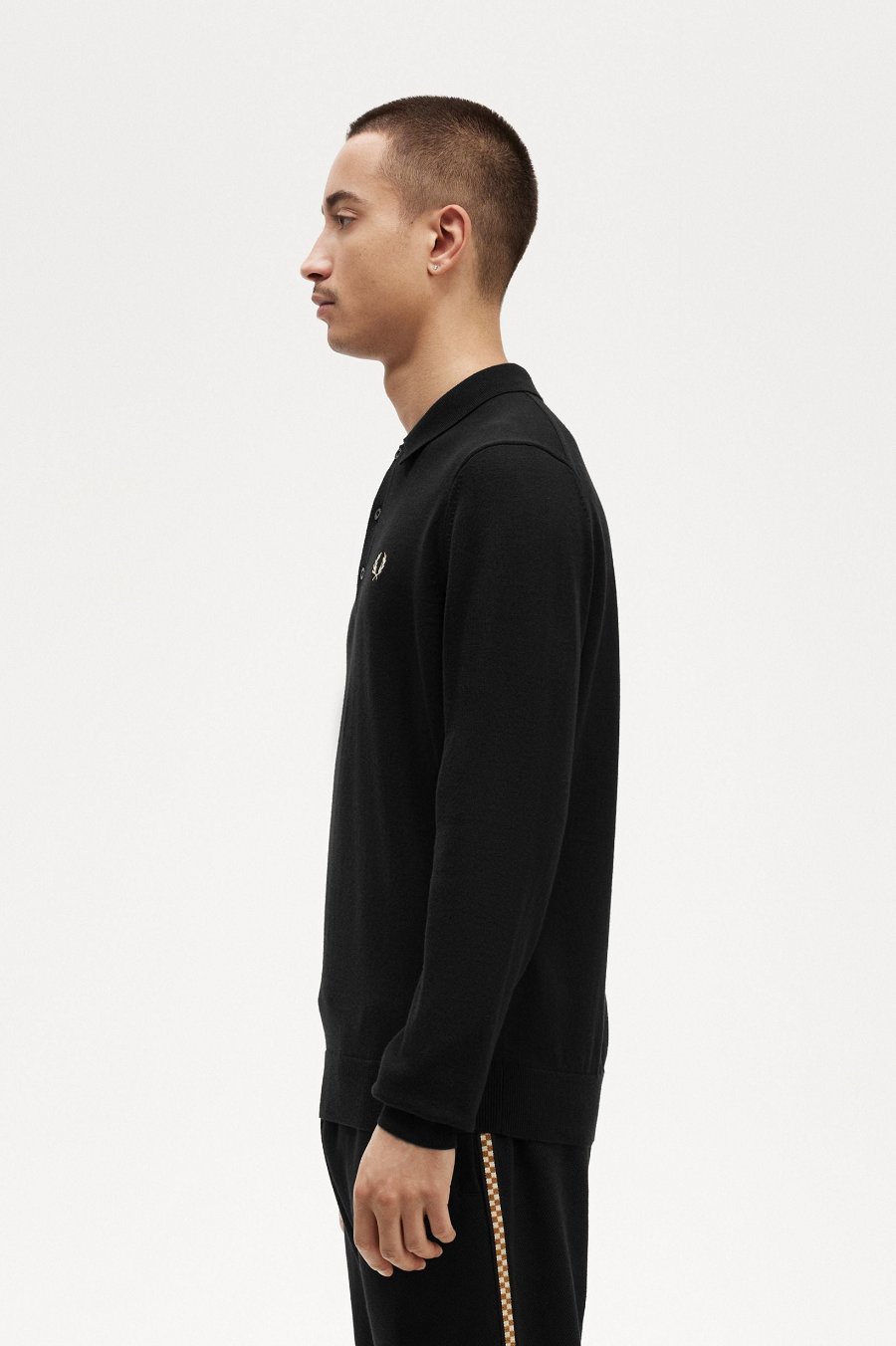 Long Sleeve Knitted Shirt Polos Fred Perry