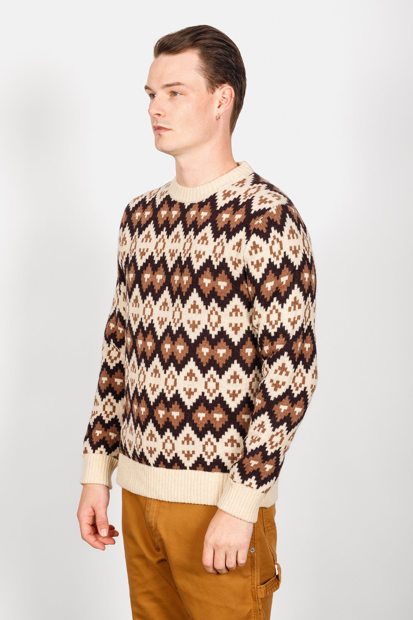 Patagonia men's recycled wool waffle knit sweater top
