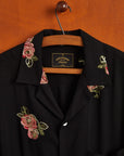 Embroidery Roses Shirt Shirts Portuguese Flannel   