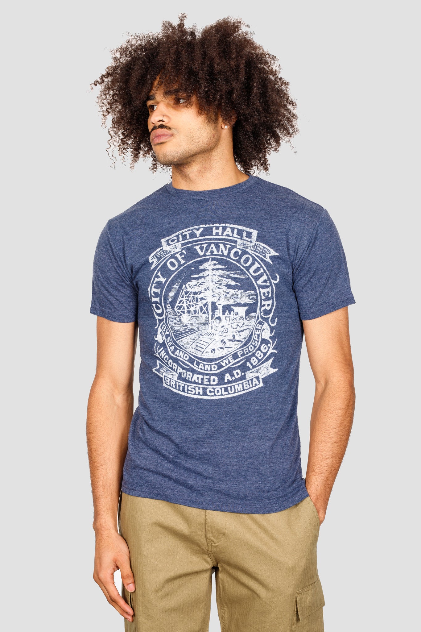 Vancouver 1886 Crest Tee T-Shirts Retro Brand   