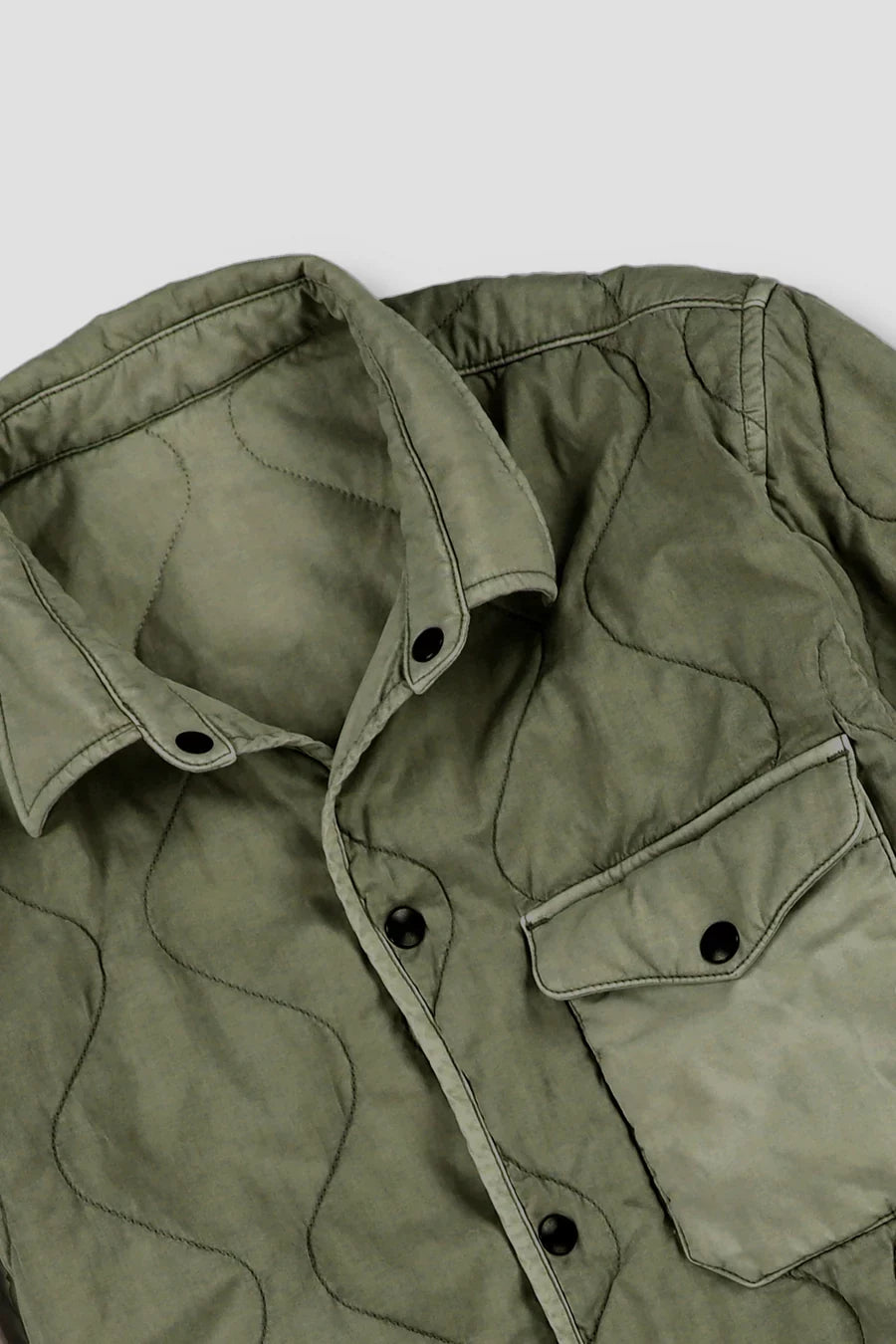 Flight Quilted Shirt Jacket Jackets Save Khaki United