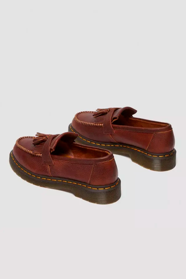 Adrian Yellow Stich Ambassador Leather Loafers Shoes Dr. Martens