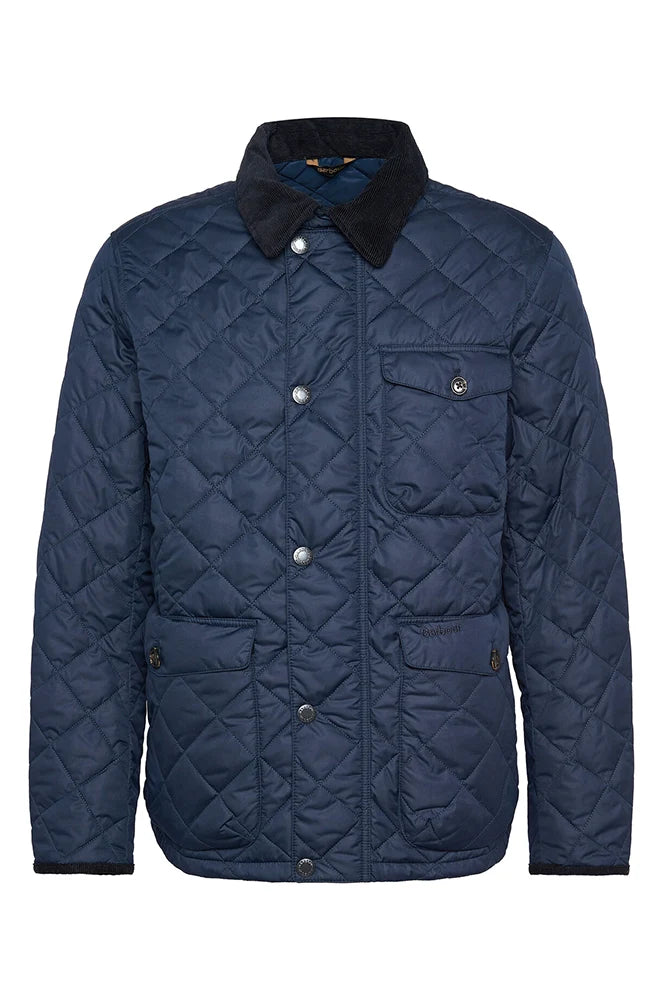 Blue quilted barbour jacket hot sale