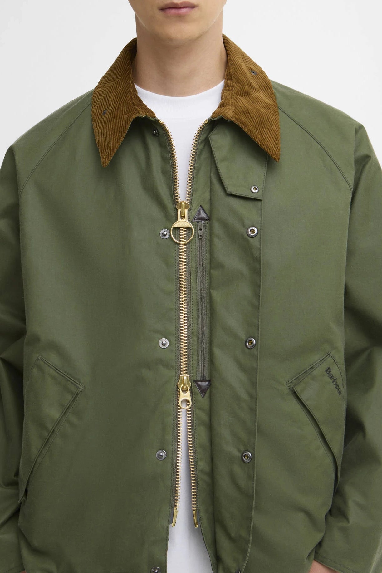 Barbour TRANSPORTWaxジャケット Barbour_Transport_Wax_Jacket_L