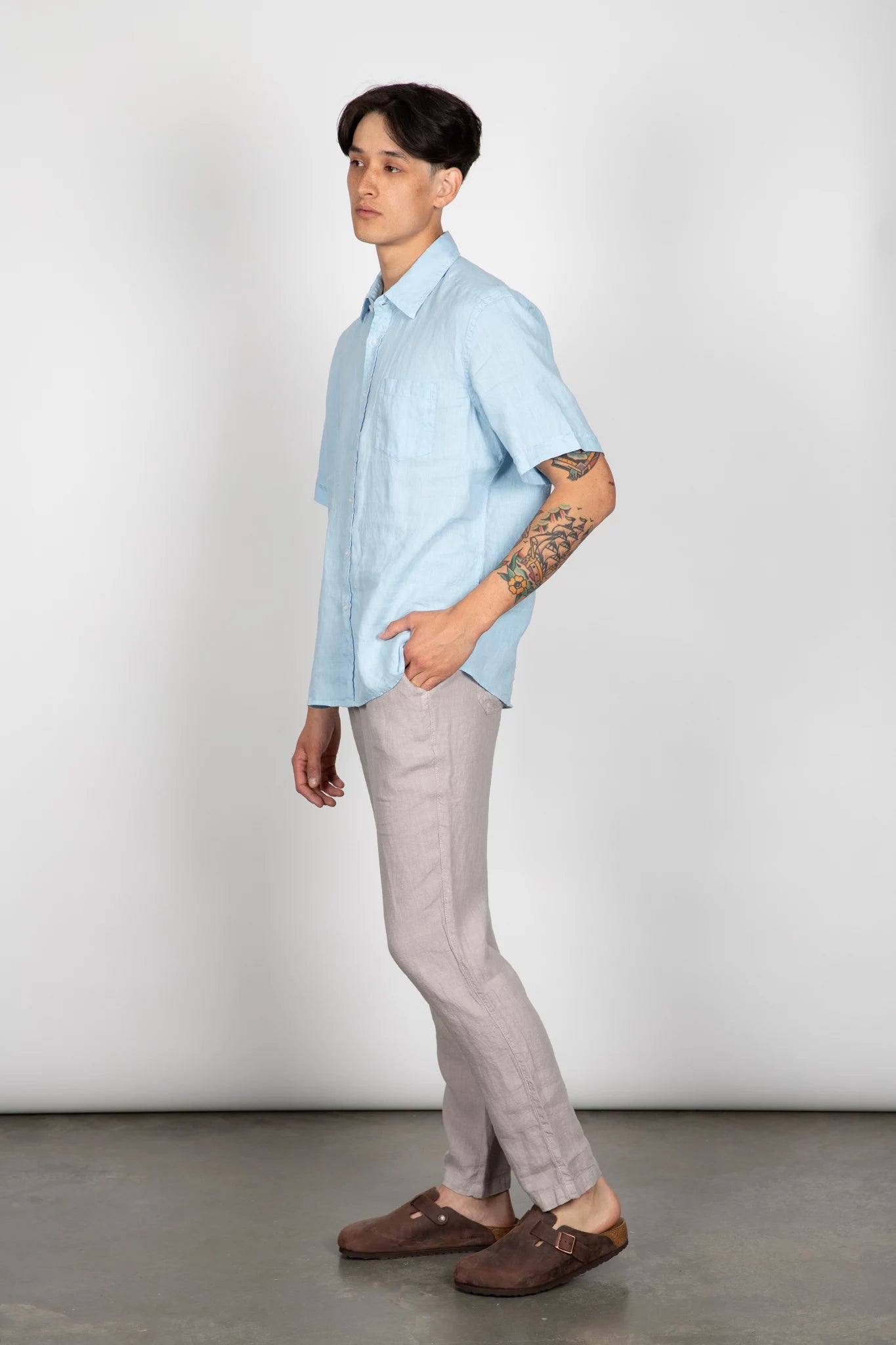 Miami Short Sleeve Linen Shirt Shirts Benson Apparel   