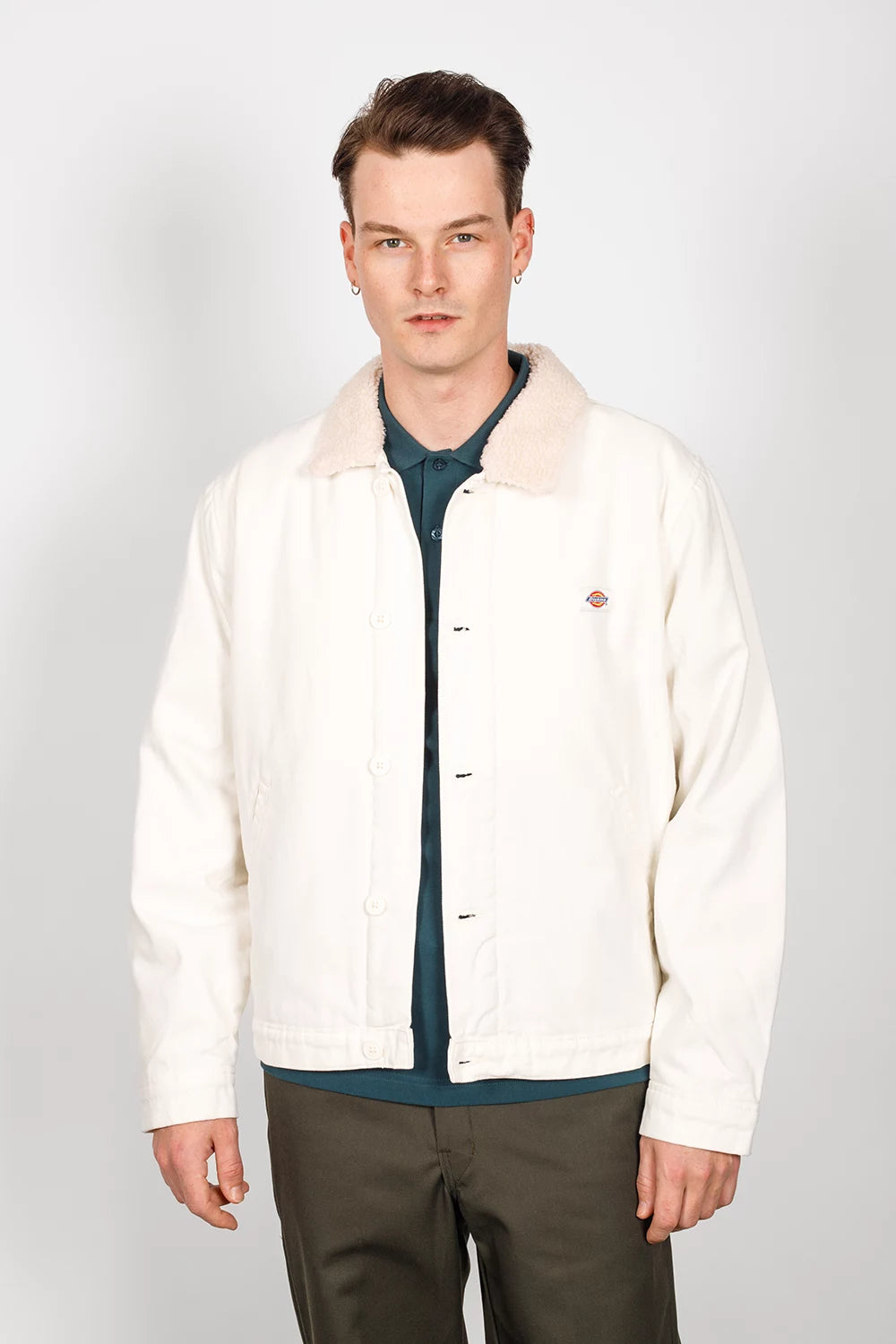 Sherpa fleece lined jacket on sale