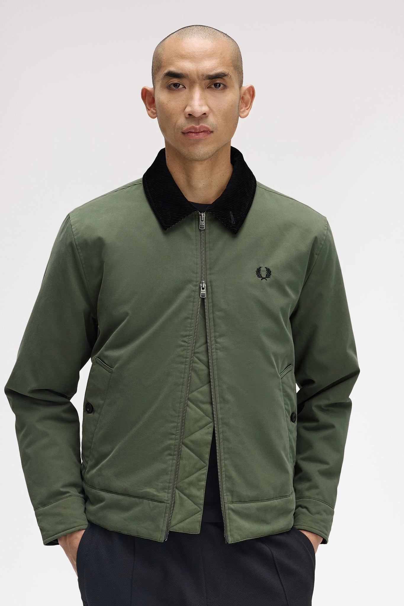 Cotton Caban Jacket Jackets Fred Perry