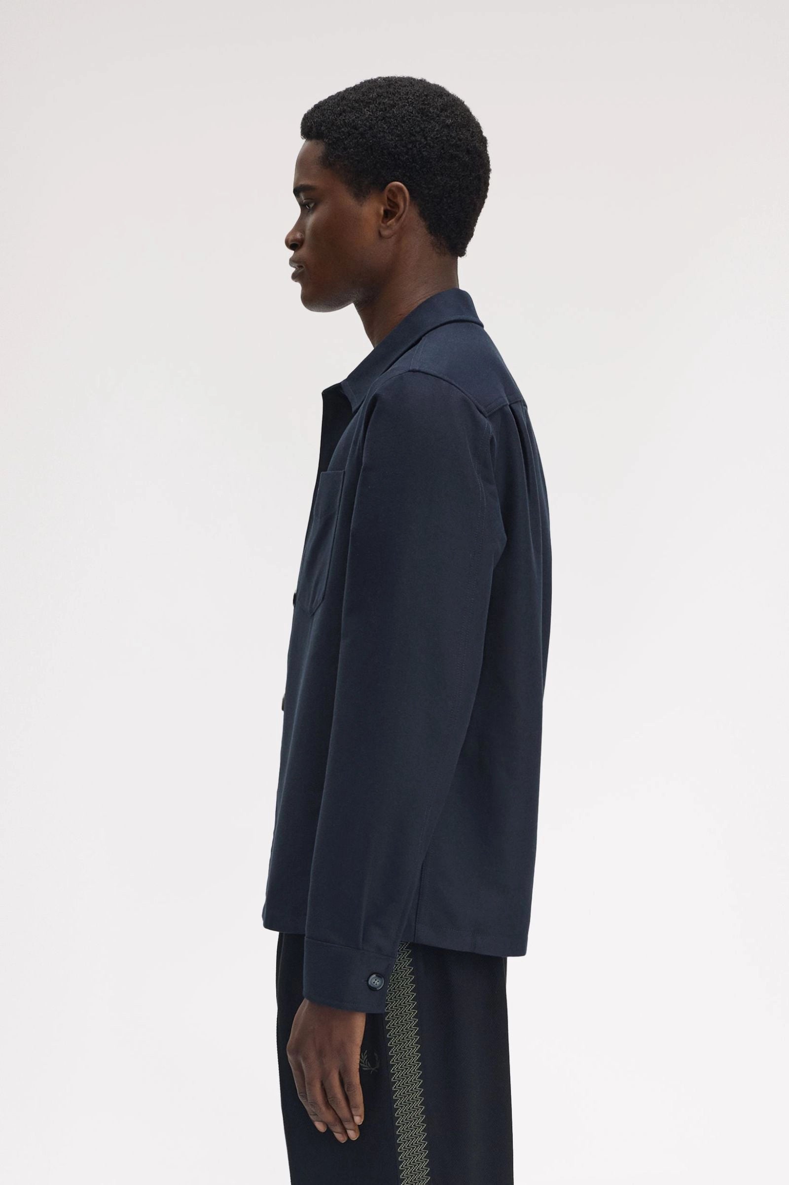 Brushed Twill Overshirt Shirts Fred Perry