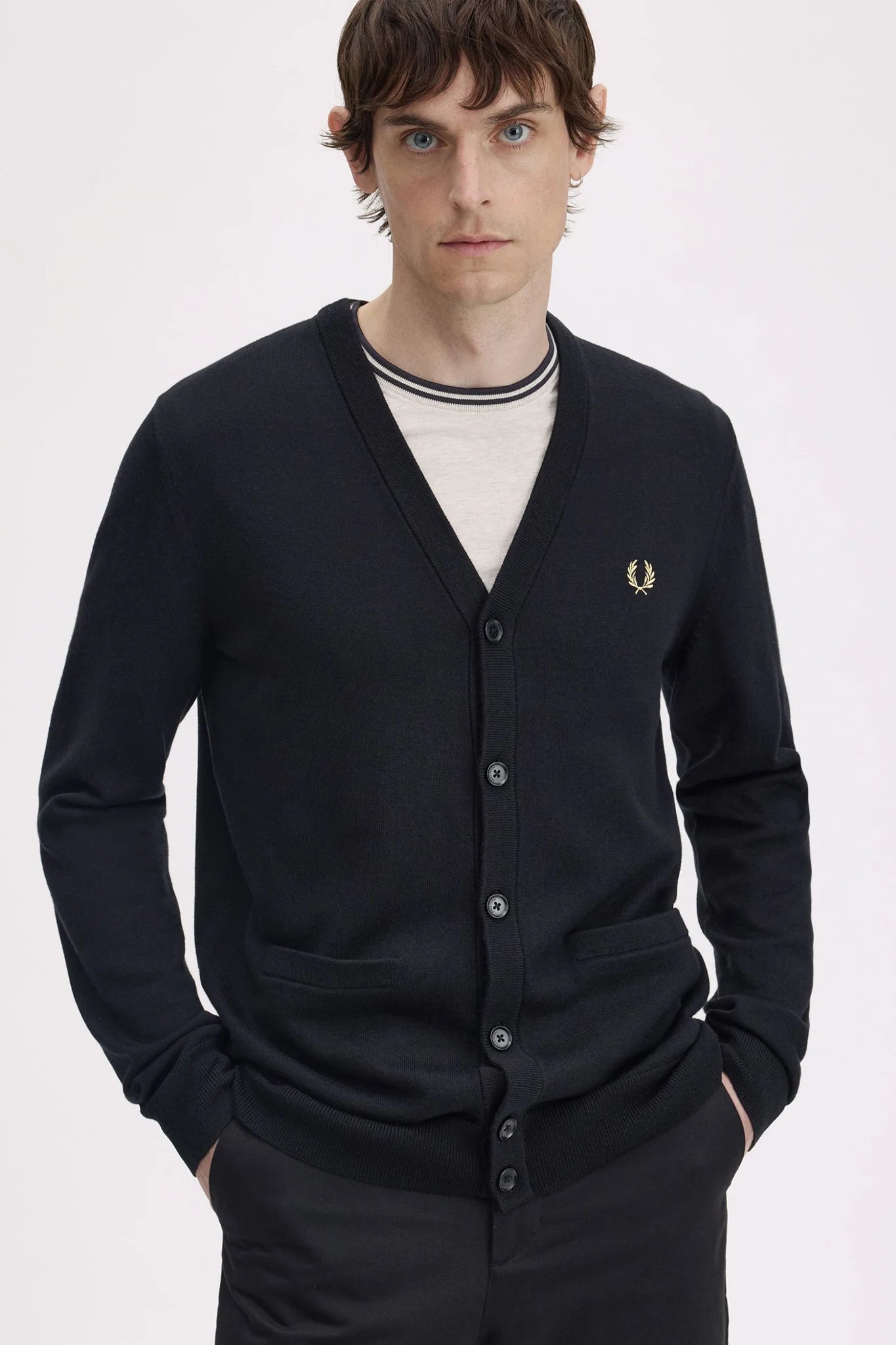 Classic Cardigan Sweaters Fred Perry