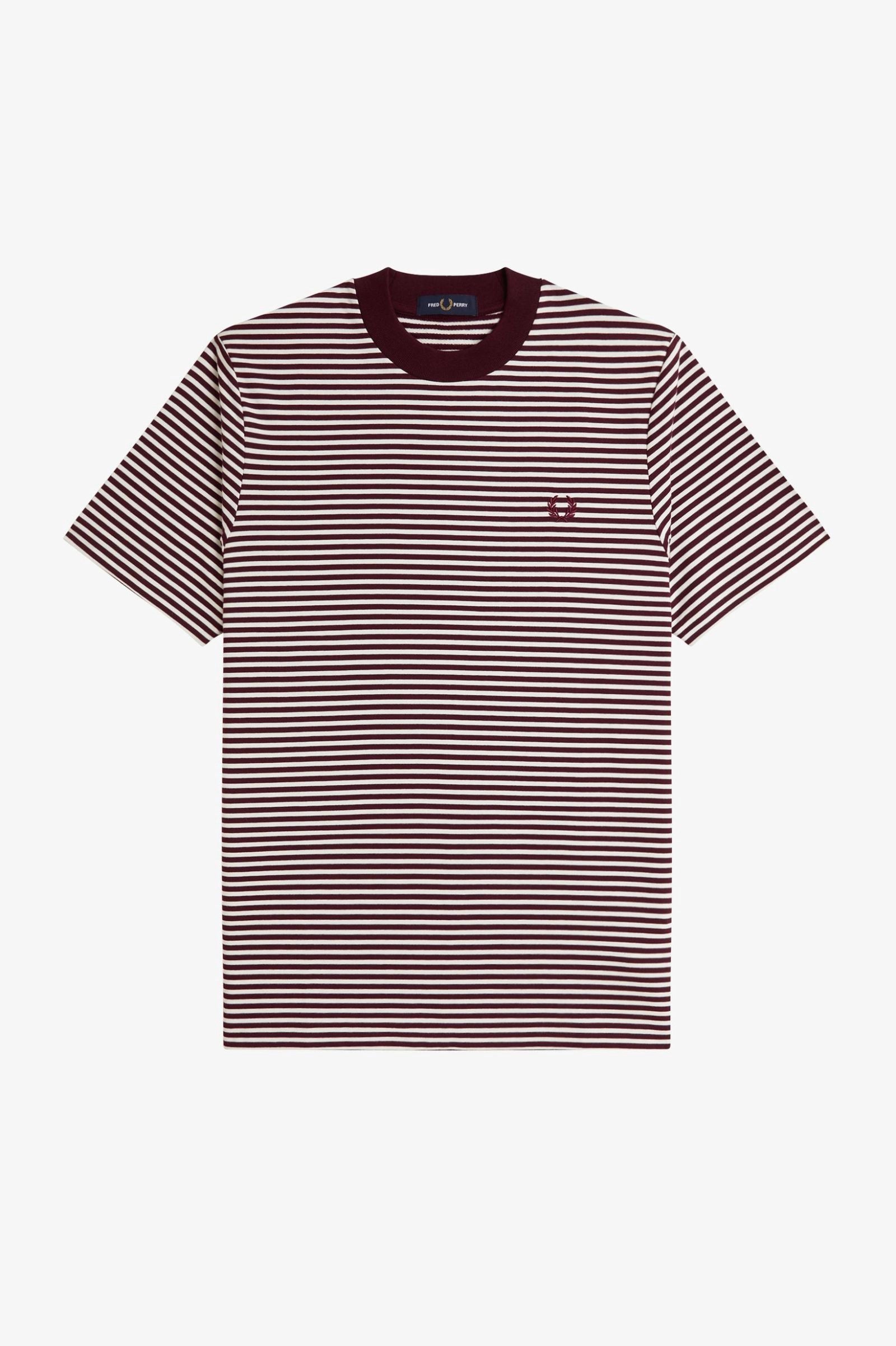 Fine Stripe Heavyweight Tshirt Shirts Fred Perry