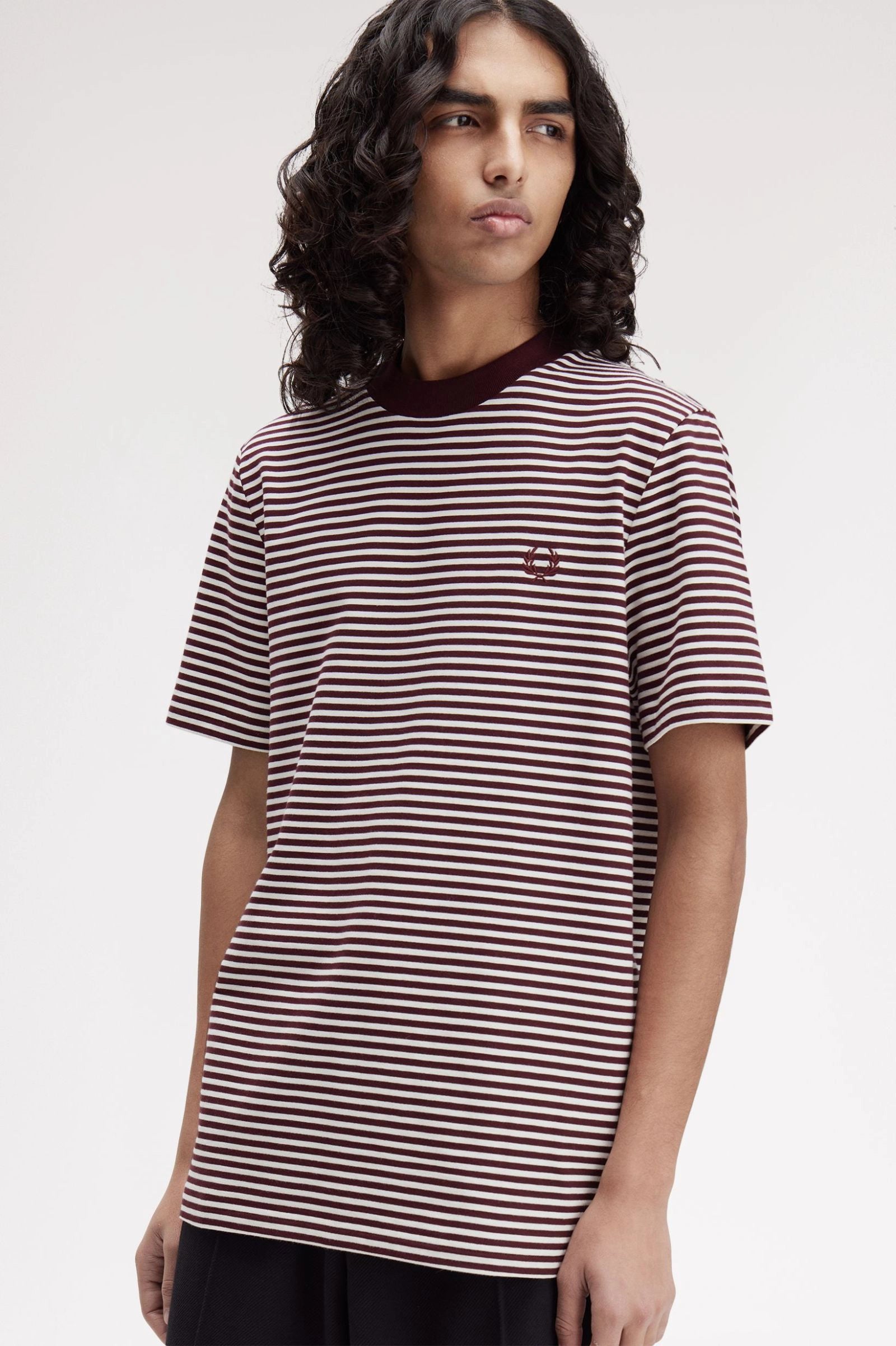 Fine Stripe Heavyweight Tshirt Shirts Fred Perry