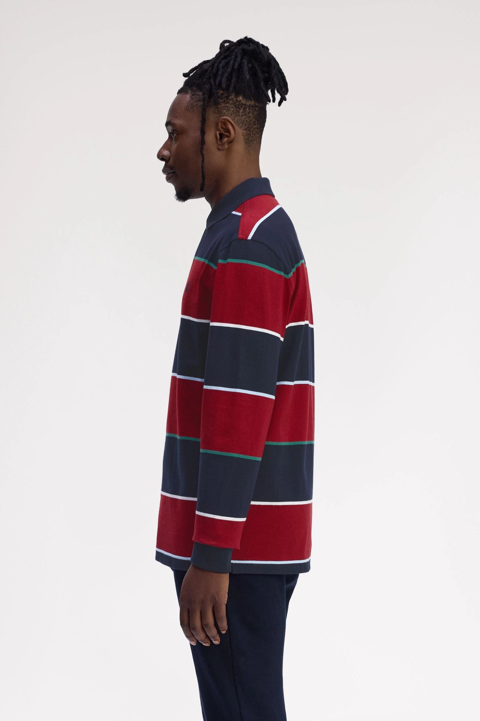 Heavyweight Jersey Striped Polo Shirt Polos Fred Perry