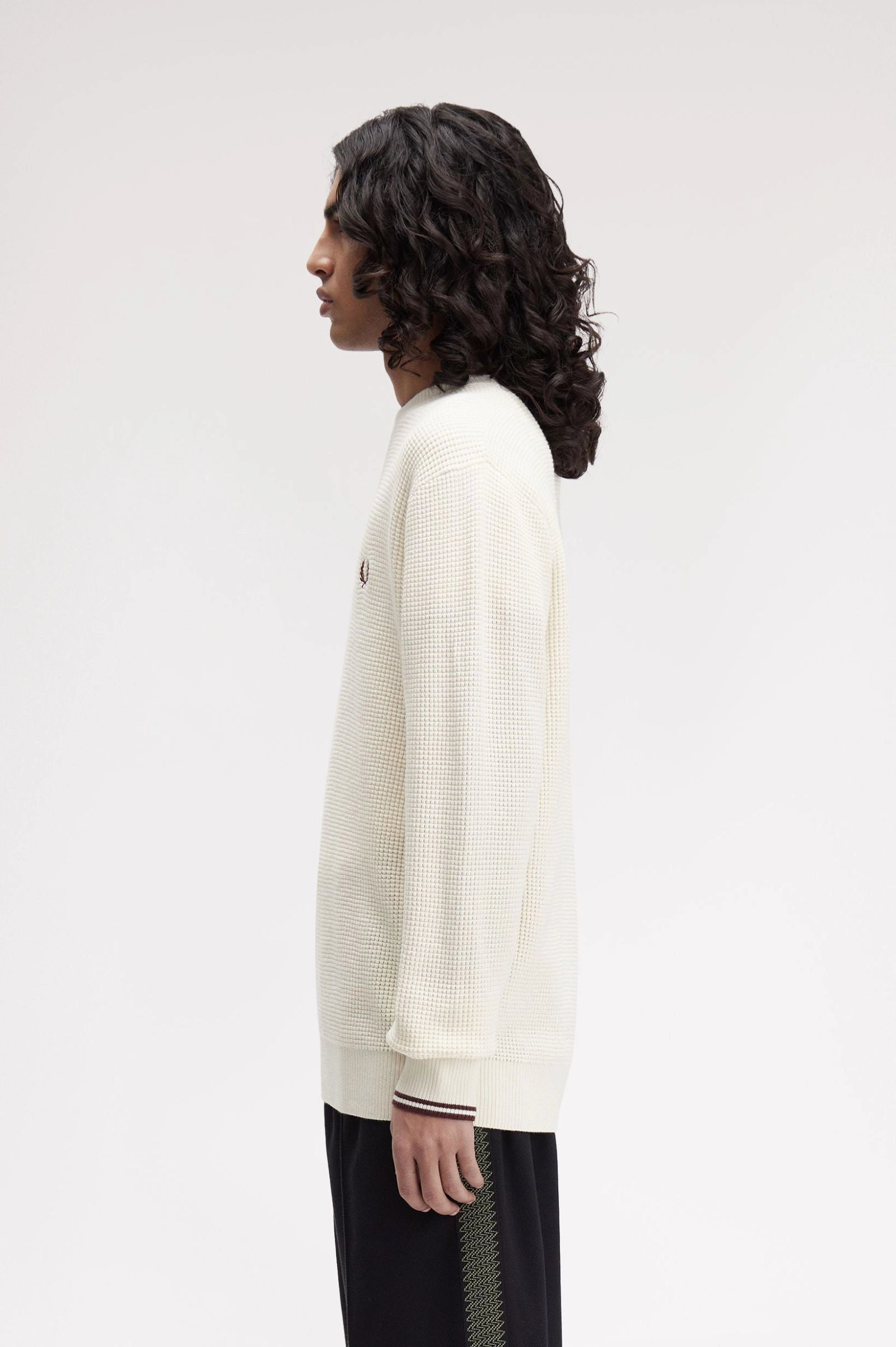 Waffle Stitch Jumper Sweaters Fred Perry