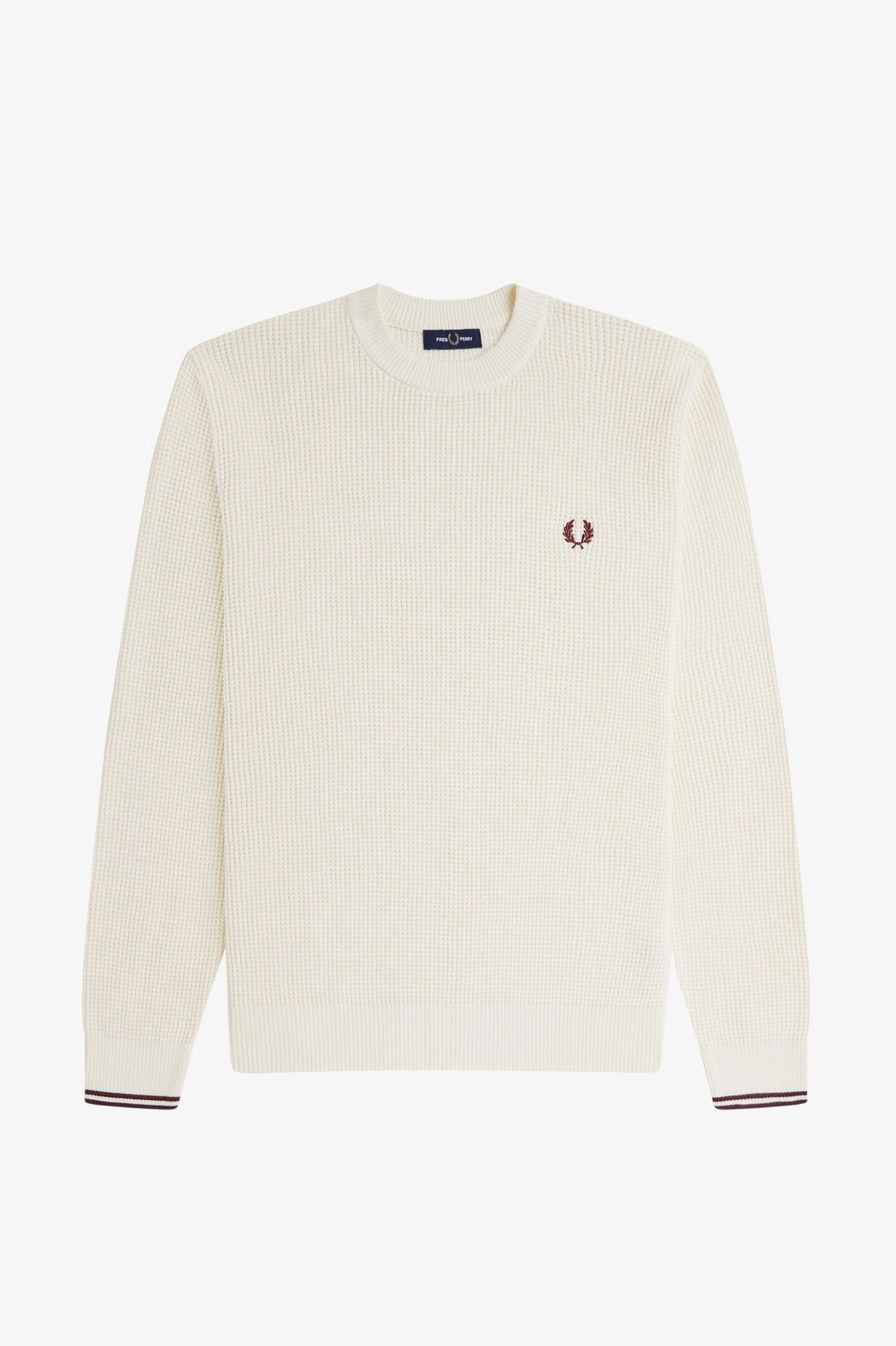 Waffle Stitch Jumper Sweaters Fred Perry