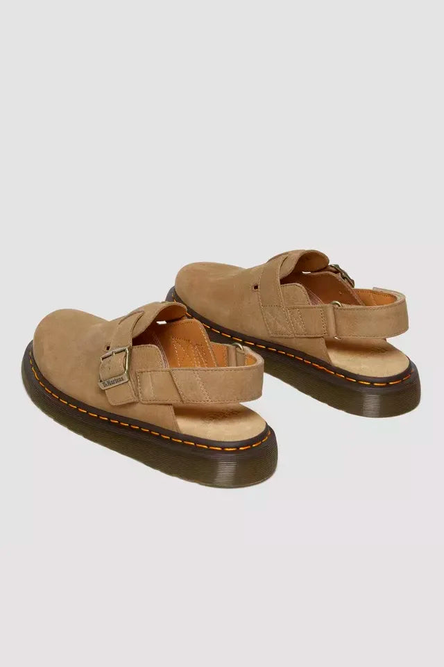 Jorge II Patchwork Nubuck Leather Slingback Mules Shoes Dr. Martens