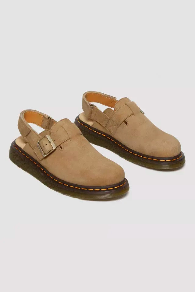 Jorge II Patchwork Nubuck Leather Slingback Mules Shoes Dr. Martens
