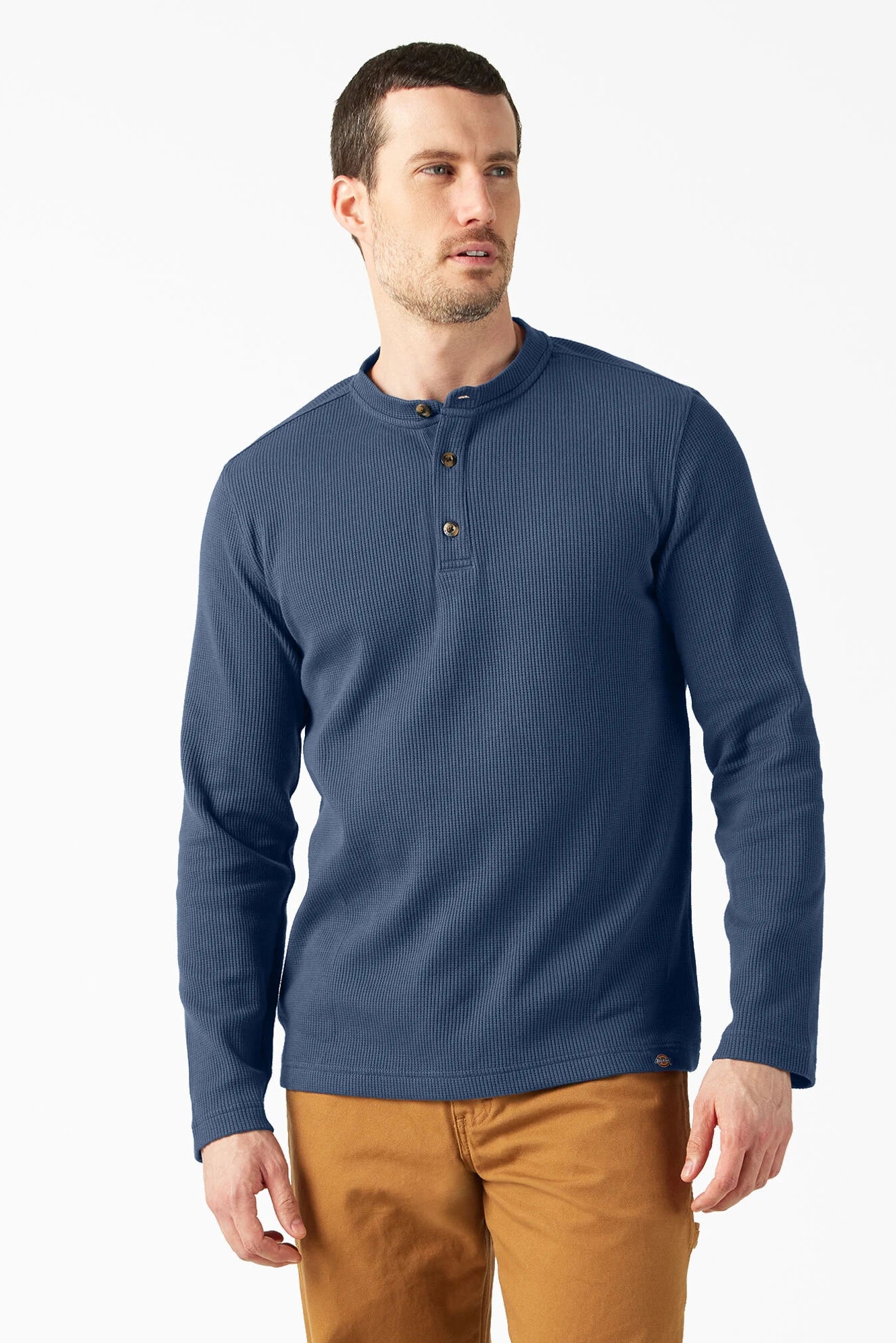 Long Sleeve Thermal Henley - Main Image