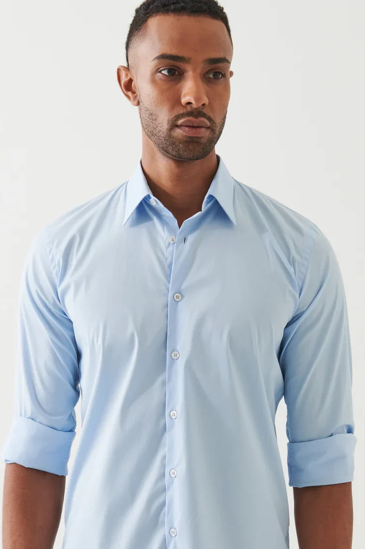 Cotton Stretch Darted Shirt Shirts Patrick Assaraf