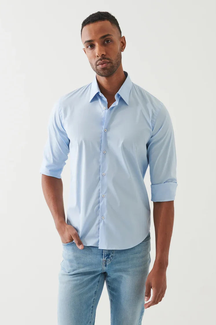 Cotton Stretch Darted Shirt Shirts Patrick Assaraf