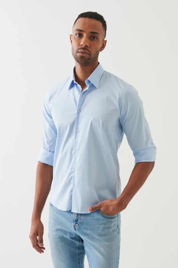 Cotton Stretch Darted Shirt Shirts Patrick Assaraf