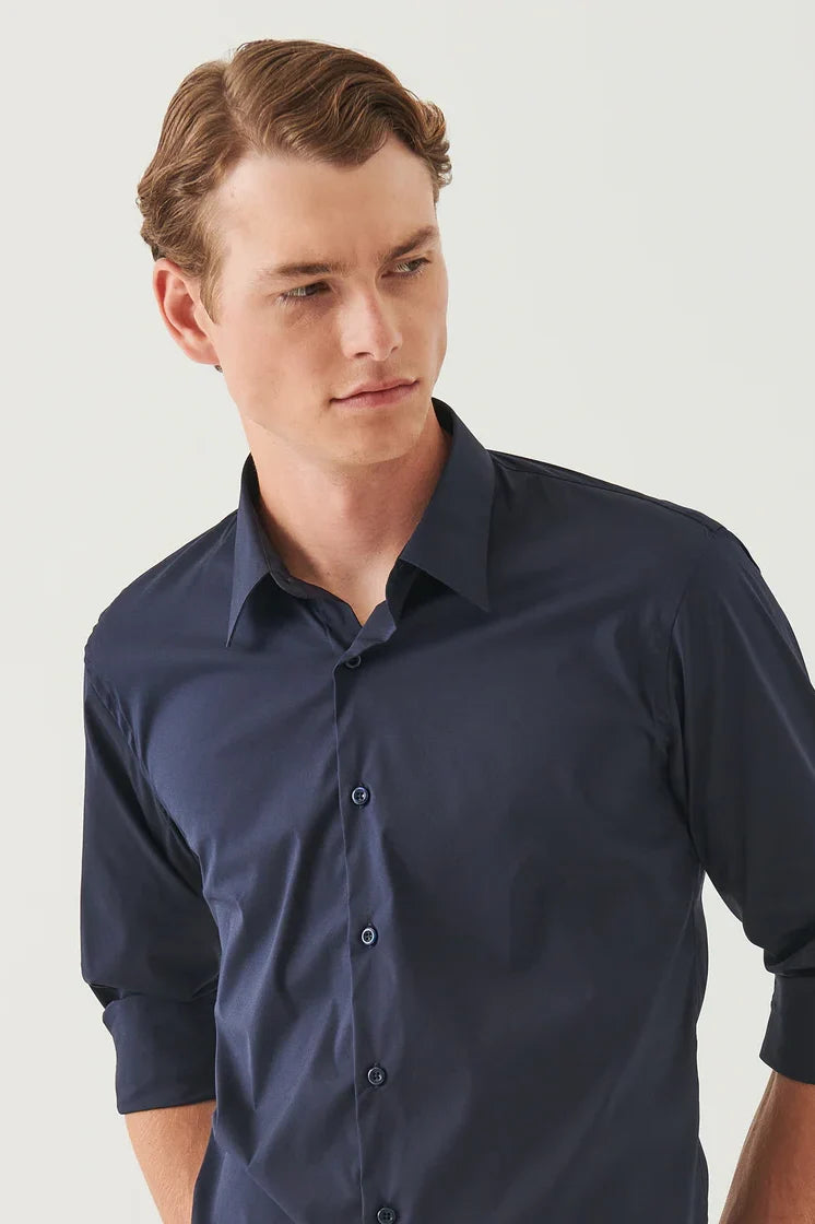 Cotton Stretch Darted Shirt Shirts Patrick Assaraf