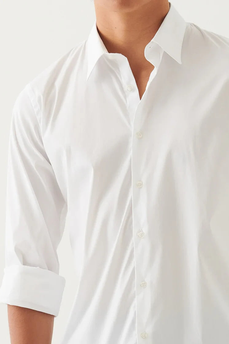 Cotton Stretch Darted Shirt Shirts Patrick Assaraf