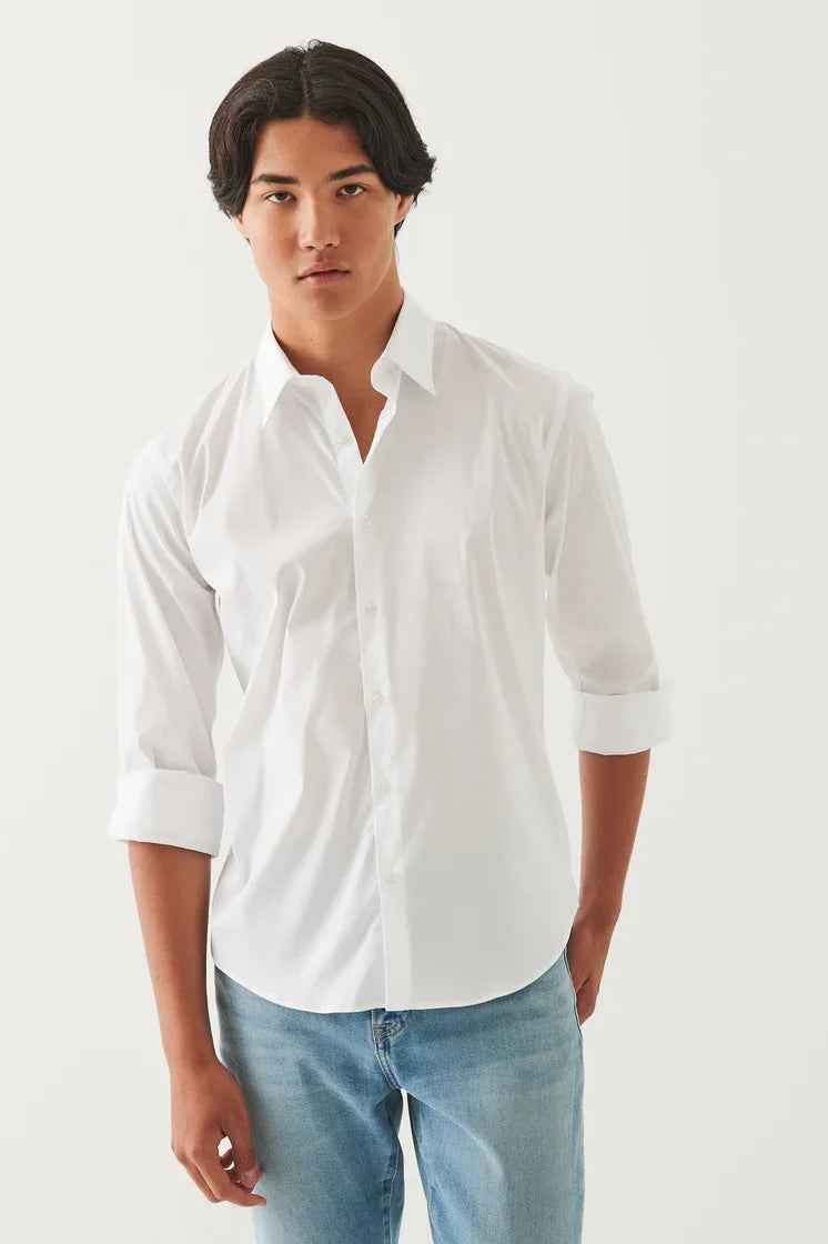 Cotton Stretch Darted Shirt Shirts Patrick Assaraf