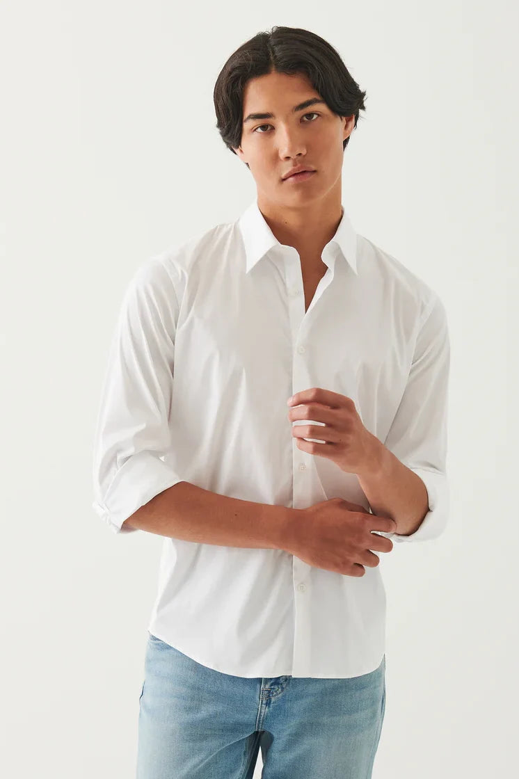 Cotton Stretch Darted Shirt Shirts Patrick Assaraf