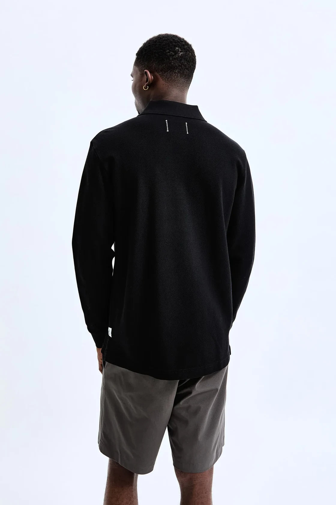 Athletic Pique Academy Standard Long Sleeve Polo Polos Reigning Champ