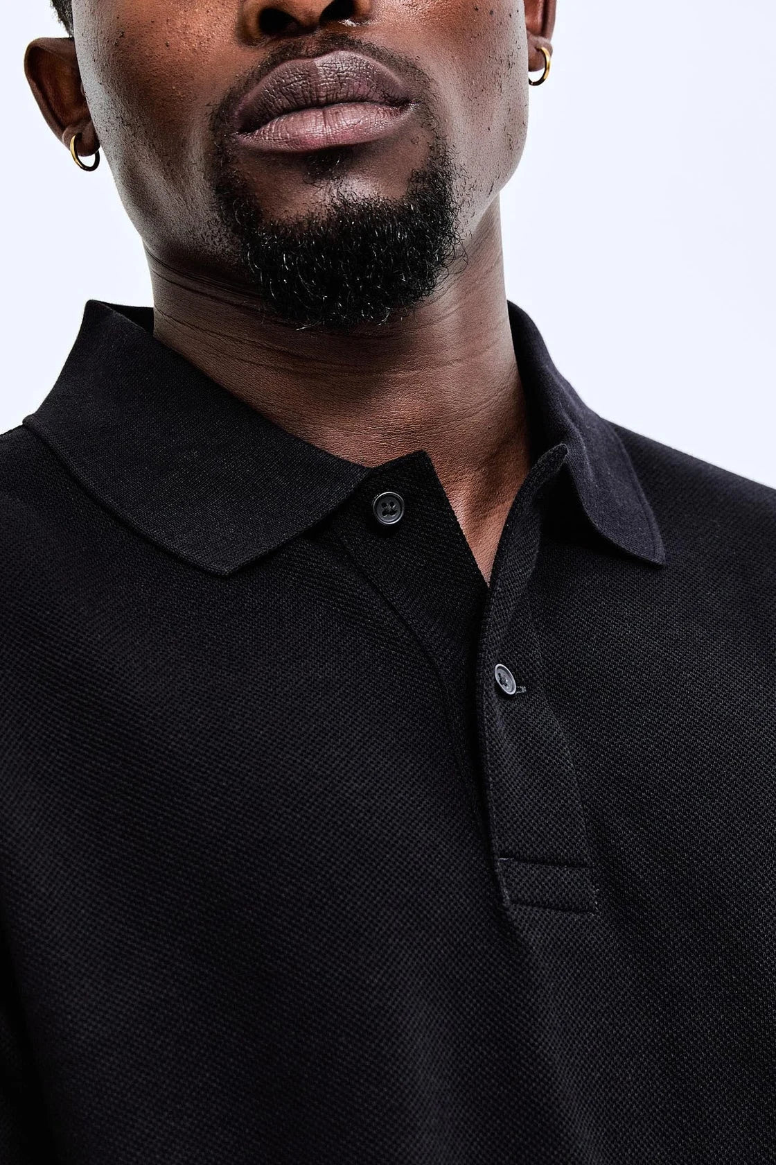 Athletic Pique Academy Standard Long Sleeve Polo Polos Reigning Champ