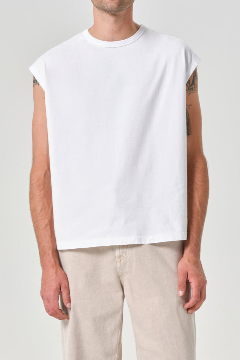 Leonard Sleeveless Tee Tank Top AGOLDE