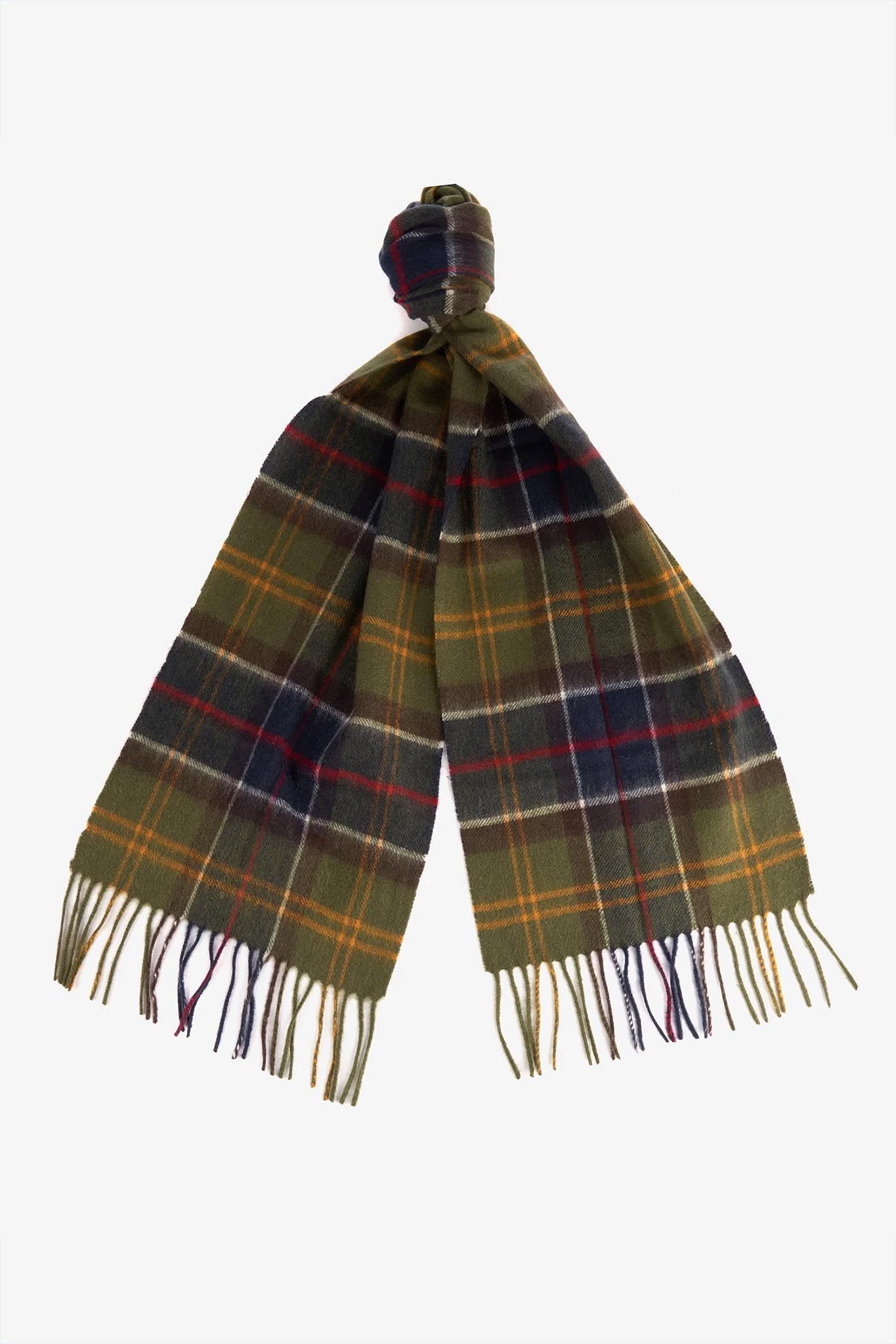 Wool Cashmere Tartan Scarf Scarves Barbour