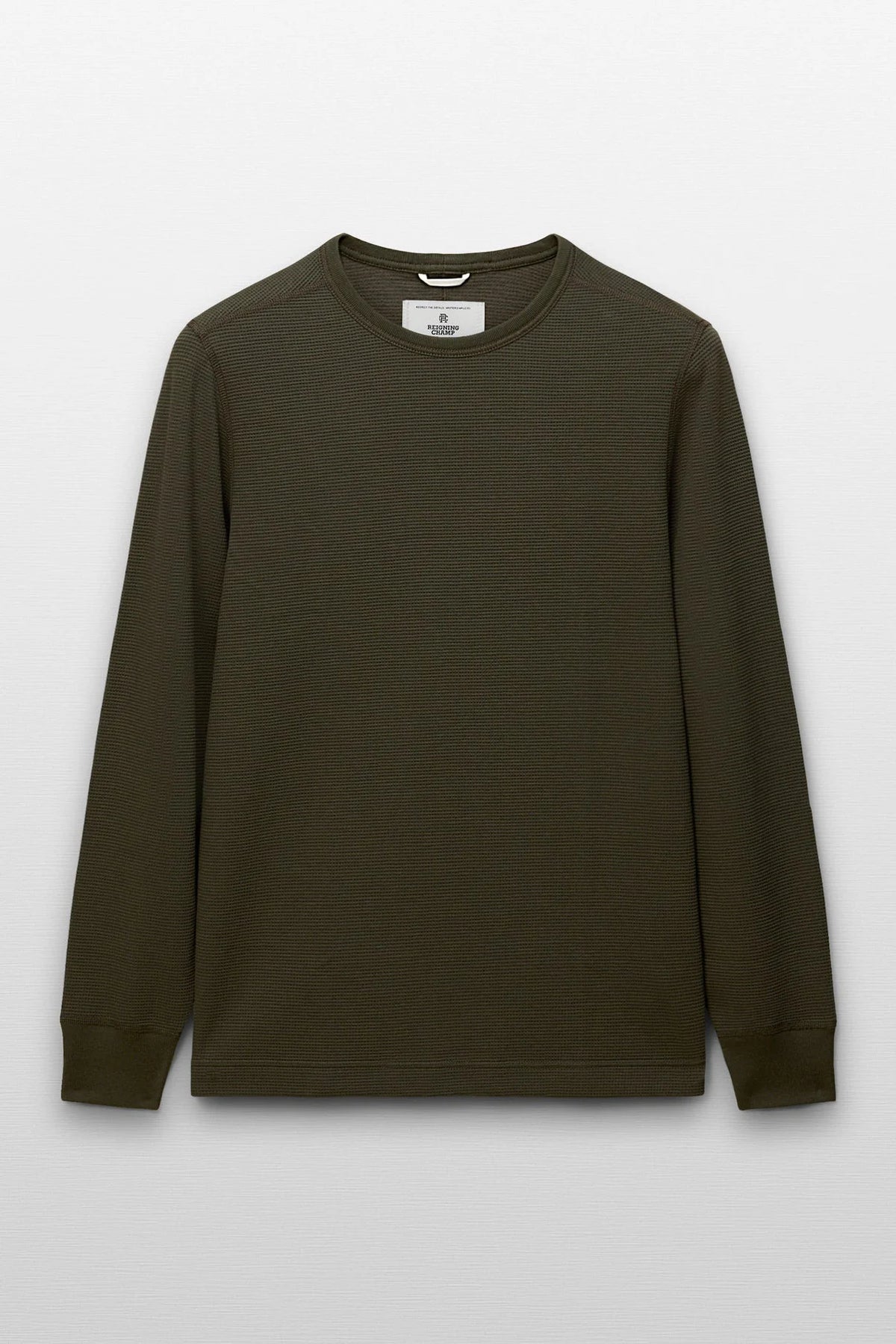 Lightweight Waffle Standard Long Sleeve T-Shirts Reigning Champ
